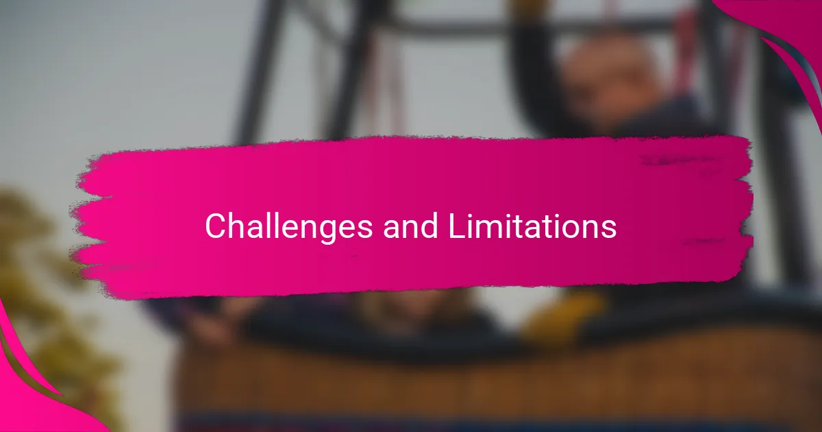 Challenges and Limitations