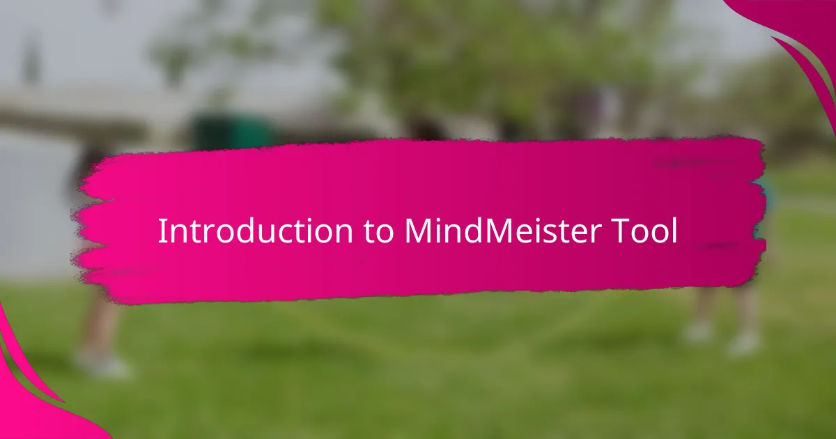 Introduction to MindMeister Tool