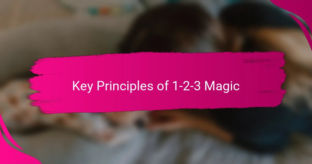 Key Principles of 1-2-3 Magic